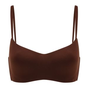 Love, Vera Soft Wireless T-Shirt Bra in Chocolate Fondant